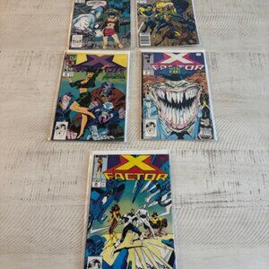 Vintage 1988/1991 Marvel Comics X Factor (Lot of 5) Bronze Age